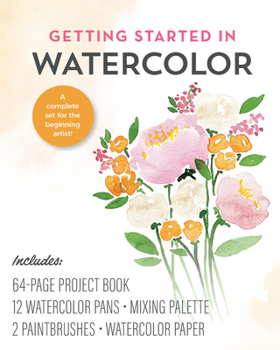 Misc. Getting Started in Watercolor Kit: A Complete Set for the Beginning Artist! Includes: 64-Page Project Book, 12 Watercolor Pans, Mixing Palette, 2 Pain Book