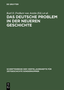 Hardcover Das deutsche Problem in der neueren Geschichte [German] Book