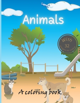 Paperback Animals: A Coloring Book