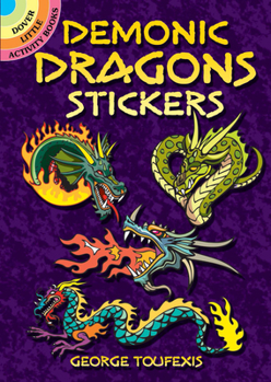 Paperback Demonic Dragons Stickers Book