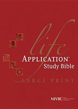 Hardcover Life Application Study Bible-NIV-Large Print [Large Print] Book