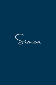 Paperback Simon: notebook with the name on the cover, notebook for notes, Journaling Book