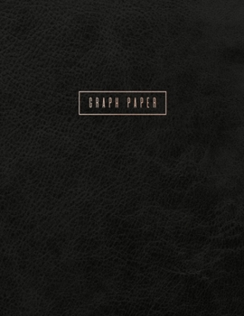 Graph Paper: Executive Style Composition Notebook - Black Leather Style, Softcover | 8.5 x 11 - 100 pages (Office Essentials)
