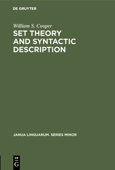 Hardcover Set Theory and Syntactic Description Book