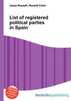 Paperback List of Registered Political Parties in Spain Book