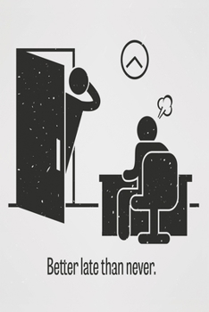 Better late than never: Funny Dot Grid 6x9 Dotted Bullet Journal and Notebook