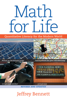 Paperback Math for Life: Quantitative Literacy for the Modern World Book