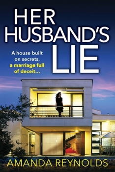 Paperback Her Husband's Lie [Large Print] Book