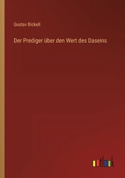 Paperback Der Prediger über den Wert des Daseins [German] Book