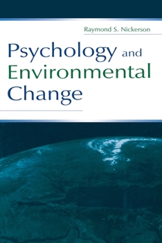 Paperback Psychology and Environmental Change Book