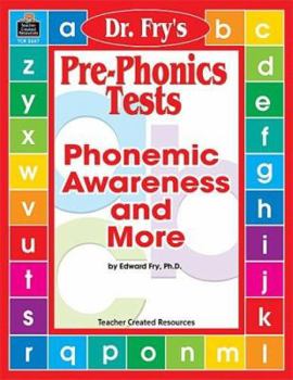 Paperback Pre-Phonics Tests by Dr. Fry Book