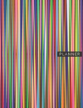 Planner: Abstract Art Stripes 2 Year Weekly Planning Organizer | 2020 - 2021 | January 20 - December 21 | Writing Notebook | Productive Datebook ... | Plan Days, Set Goals & Get Stuff Done