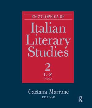 Hardcover Encyclopedia of Italian Literary Studies Book
