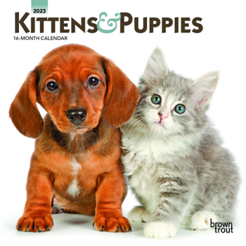 Calendar Kittens & Puppies 2023 Mini 7x7 Book