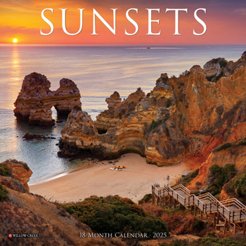 Calendar Sunsets 2025 7 X 7 Mini Wall Calendar Book