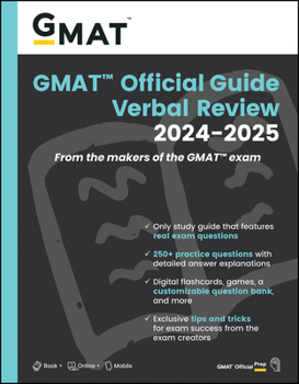 Paperback GMAT Official Guide Verbal Review 2024-2025: Book + Online Question Bank Book