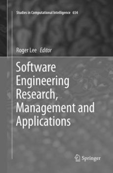 Paperback Software Engineering Research, Management and Applications Book