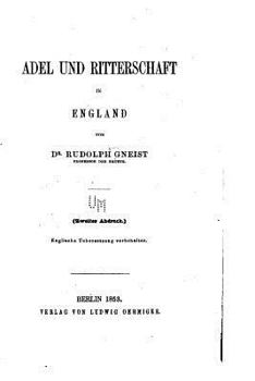 Paperback Adel Und Ritterschaft in England [German] Book