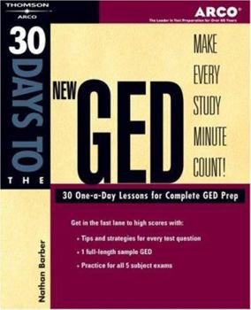 Paperback 30 Days to the New GED Book