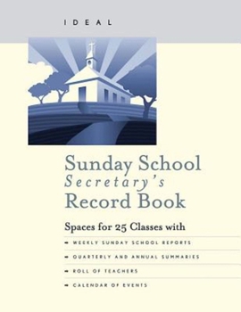 Paperback Ideal Sunday School Secretary's Record Book