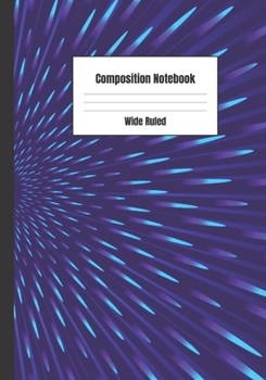 Paperback Composition Notebook: Color Abstract Theme Book
