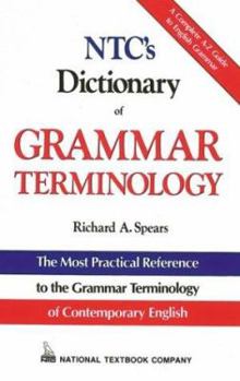 Hardcover NTC's Dictionary of Grammar Terminology Book