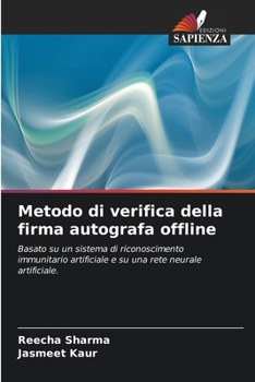 Paperback Metodo di verifica della firma autografa offline [Italian] Book