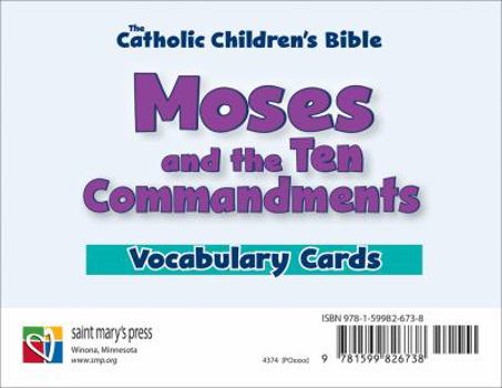 Cards Moses and the Ten Commandments, Vocabulary Cards Book