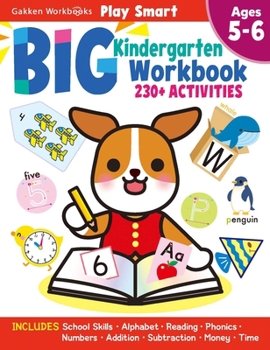 Paperback Play Smart Big Kindergarten Workbook: 240pages, Ages 5 to 6 Book