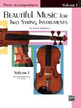 Paperback Beautiful Music for Two String Instruments, Bk 1: Piano Acc. Book