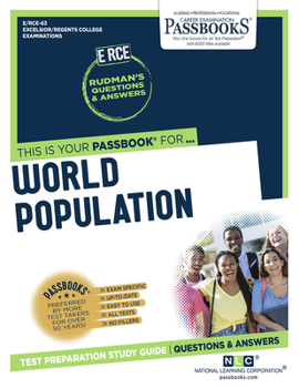 Paperback World Population (Rce-63): Passbooks Study Guide Volume 63 Book