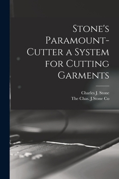 Paperback Stone's Paramount-Cutter a System for Cutting Garments Book