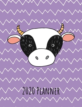 2020 Planner: Weekly Dated With Inspirational Quotes Purple - Cow (Cute & Adorable Calendar Planners for All)