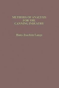 Hardcover Methods of Analysis for the Canning Industry Book