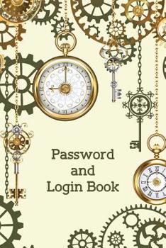 Paperback Password and Login Book: Alphabetical Tabs Password Logbook For Old People; Clock Password Log Book; Offline Password Keeper Vault; Offline Pas Book