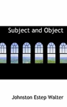 Subject and Object