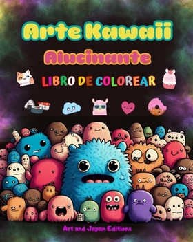 Paperback Arte kawaii alucinante - Libro de colorear - Adorables y divertidos diseños kawaii para todas las edades: Relájese y diviértase con esta increíble col [Spanish] Book