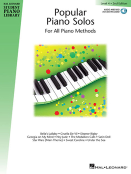 Paperback Popular Piano Solos - Level 4: Hal Leonard Student Piano Library Book with Online Audio Book