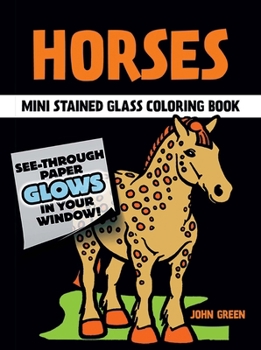 Little Horses Stained Glass Coloring Book