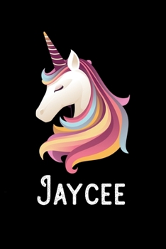 Paperback Jaycee: Personalized Custom Name Unicorn Themed Monthly 2020 Planner (Calendar, To Do List, Monthly Budget, Grocery List, Year Book