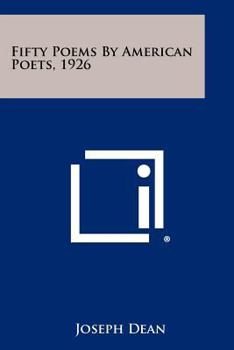 Paperback Fifty Poems by American Poets, 1926 Book