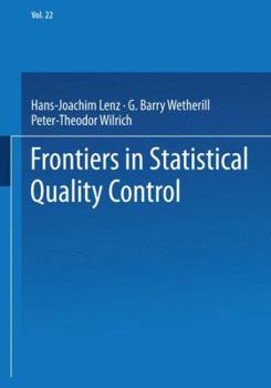 Hardcover Frontiers in Statistical Quality Control Book