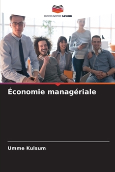 Paperback Économie managériale [French] Book