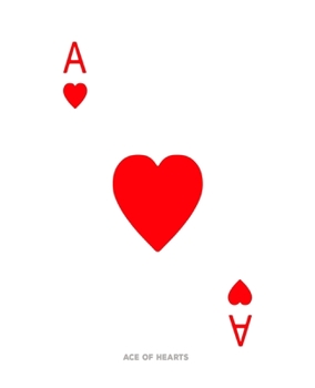 Paperback Ace Of Hearts: Poker Card 4x4 Graph Paper Notebook With .25" x .25" Squares For Work, Home Or School. 7.5 x 9.25 Notepad Journal For Book