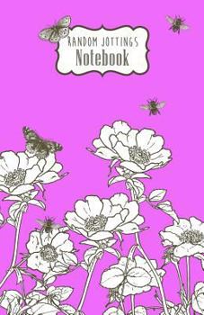 Paperback Random Jottings Notebooks: Wild Roses Design in Mauve Book