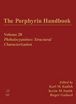 Hardcover The Porphyrin Handbook: Phthalocyanines: Structural Characterization Book