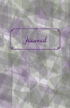 Old School Purple Green Velvety Soft Lined Journal