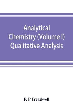 Paperback Analytical chemistry (Volume I) Qualitative Analysis Book