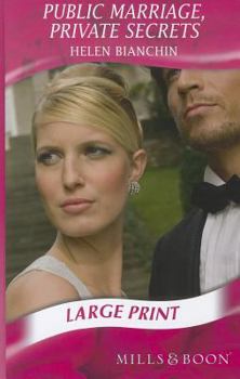 Hardcover Public Marriage, Private Secrets [Large Print] Book