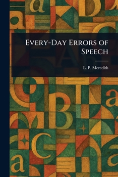 Paperback Every-Day Errors of Speech Book